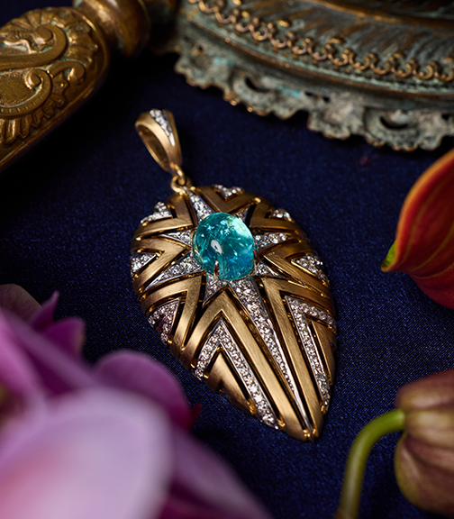 Firecracker Paraiba Pendant