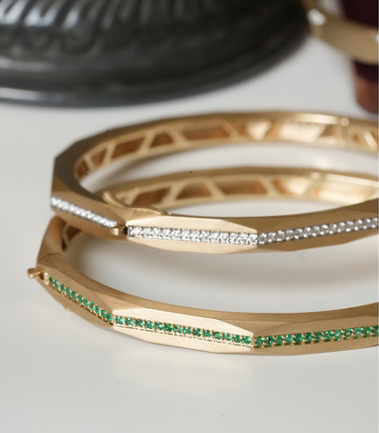 Enigma Emerald Line Bangle