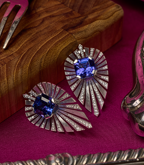 Tanzanite Sunshine Earrings