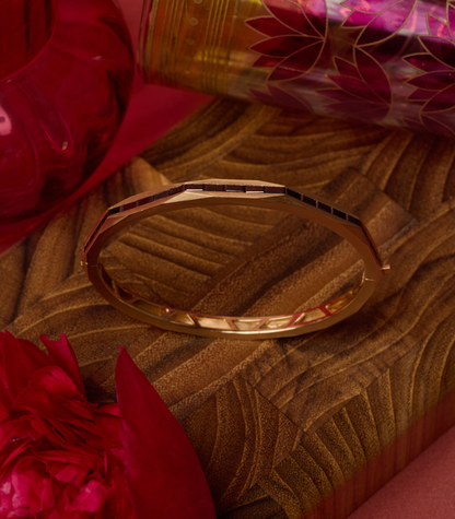 Enigma Black Diamond Baguette Bangle