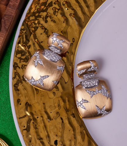 Lightning In A Square Earrings