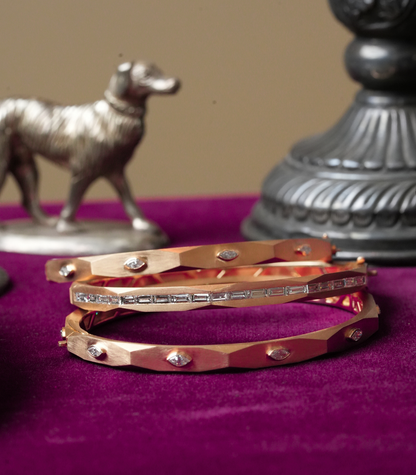 Enigma Diamond 5 Marquise Bangle, Size 1