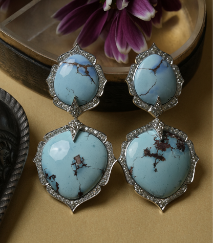 Turquoise Arches Earrings