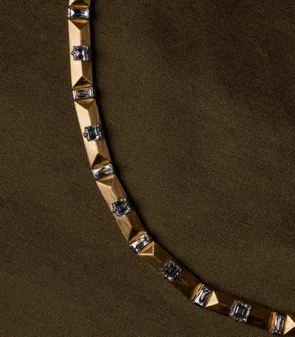 Enigma Carre & French Cut Diamond Necklace