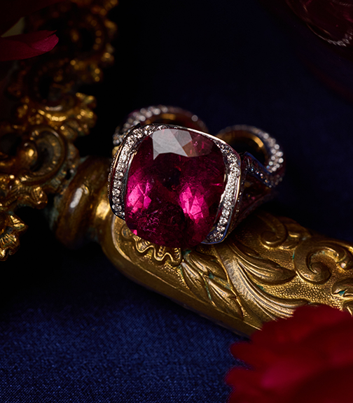 Rubellite Ring