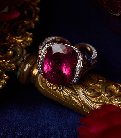 Rubellite Ring