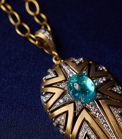 Firecracker Paraiba Pendant