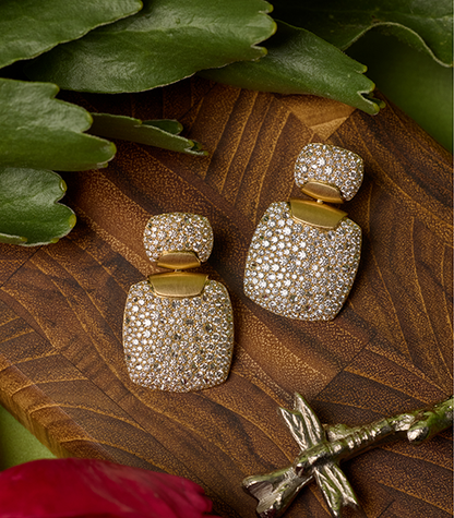 Diamond Squares Earrings