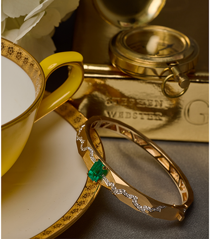 Enigma Kintsugi Emerald Colombia Bangle