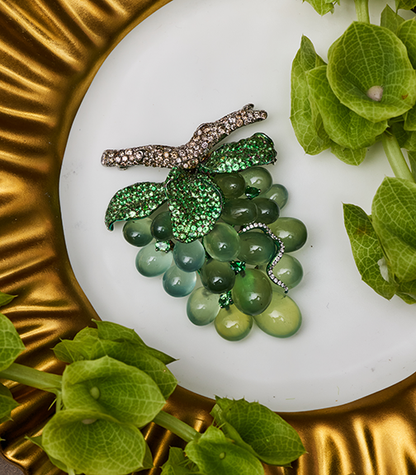 White Burgundy Anyone? Brooch