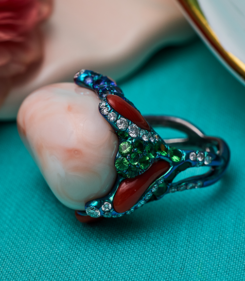 Pink Coral Ring