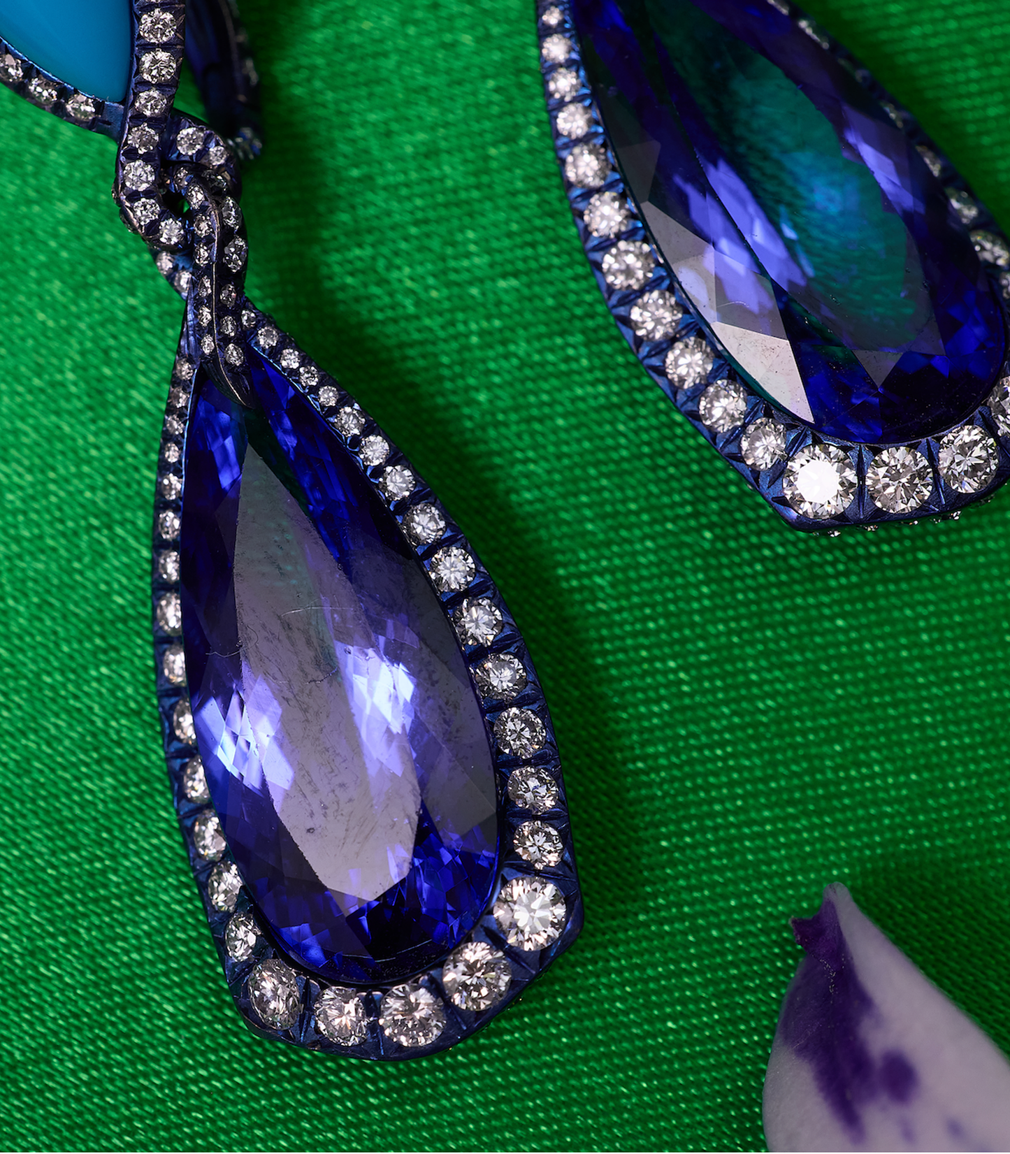 Tanzanite & Turquoise Earrings