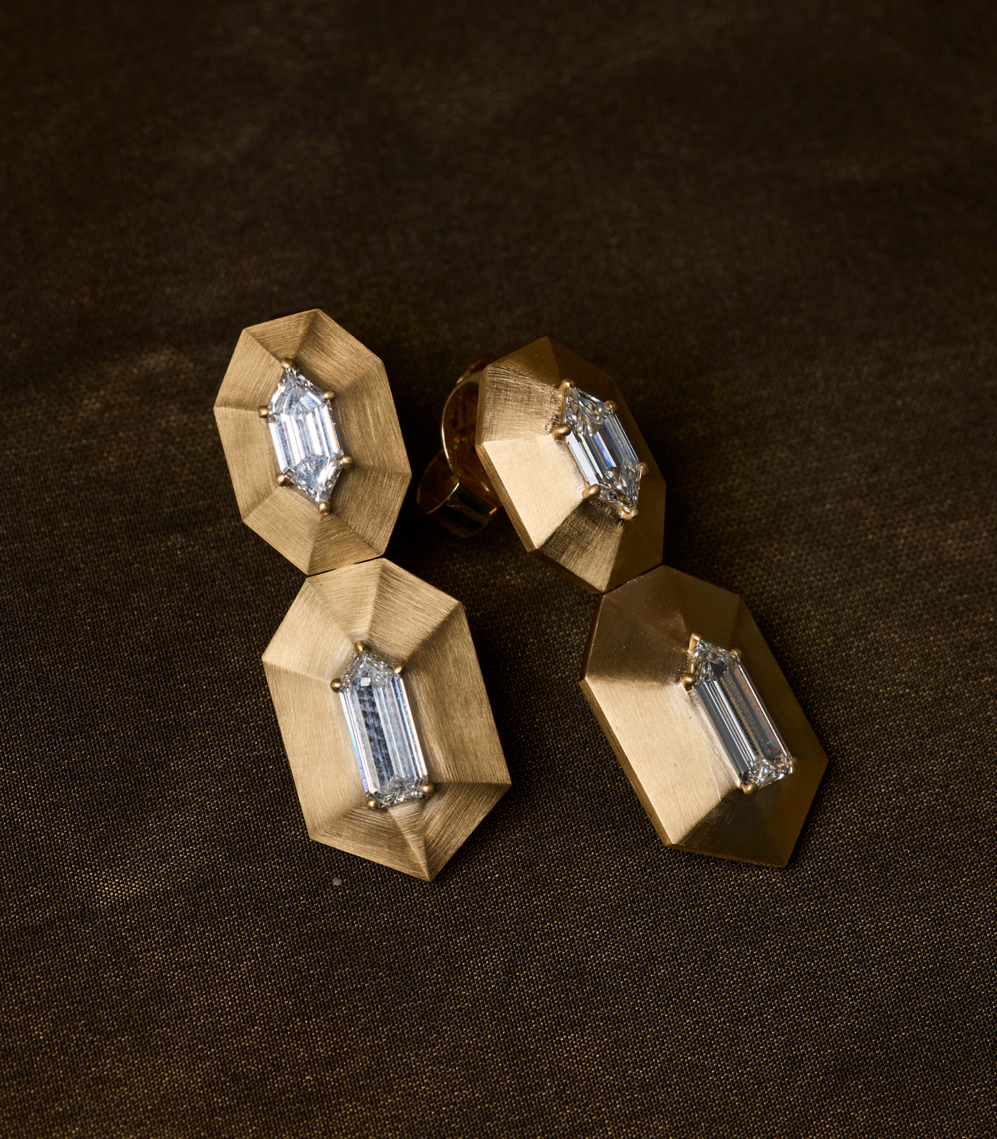 Enigma Elongated Hexagon Bullet Diamond