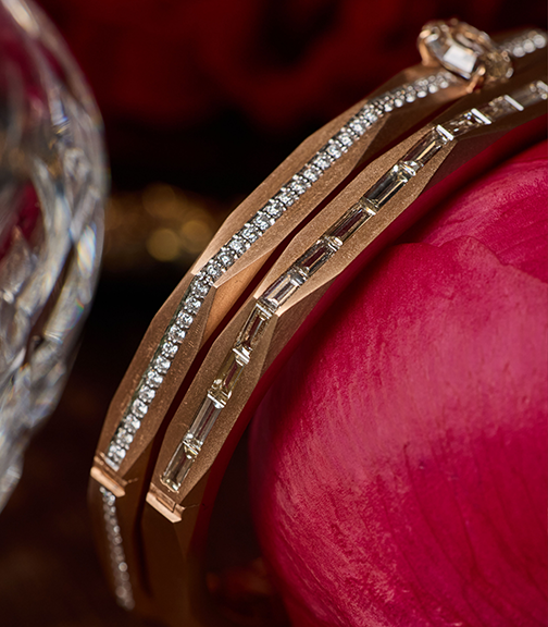 Enigma Brown Diamond Baguette Bangle