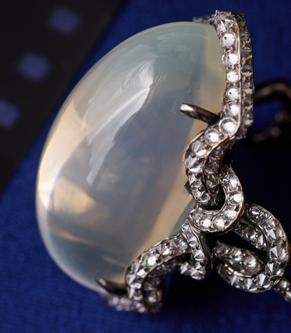 Silver Moonstone Ring