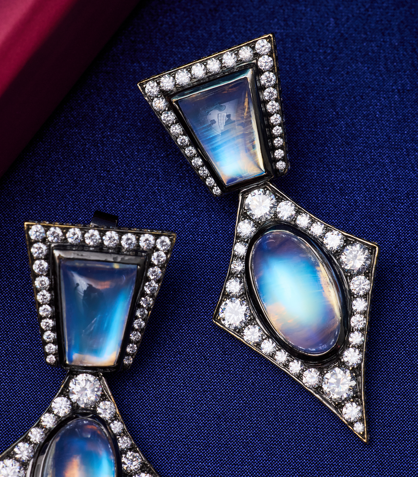 Blue Moonstone Earrings