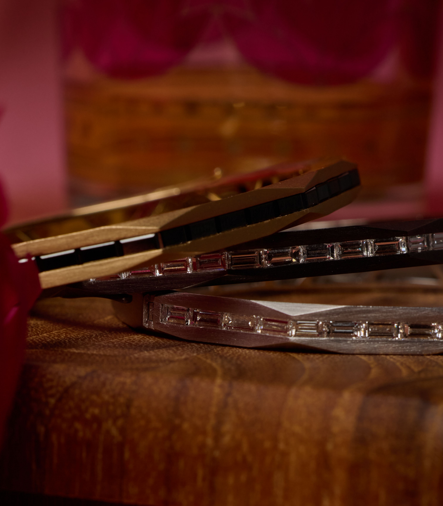 Enigma Black Diamond Baguette Bangle