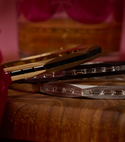 Enigma Black Diamond Baguette Bangle