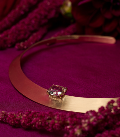 Single Diamond on Gold Necklace