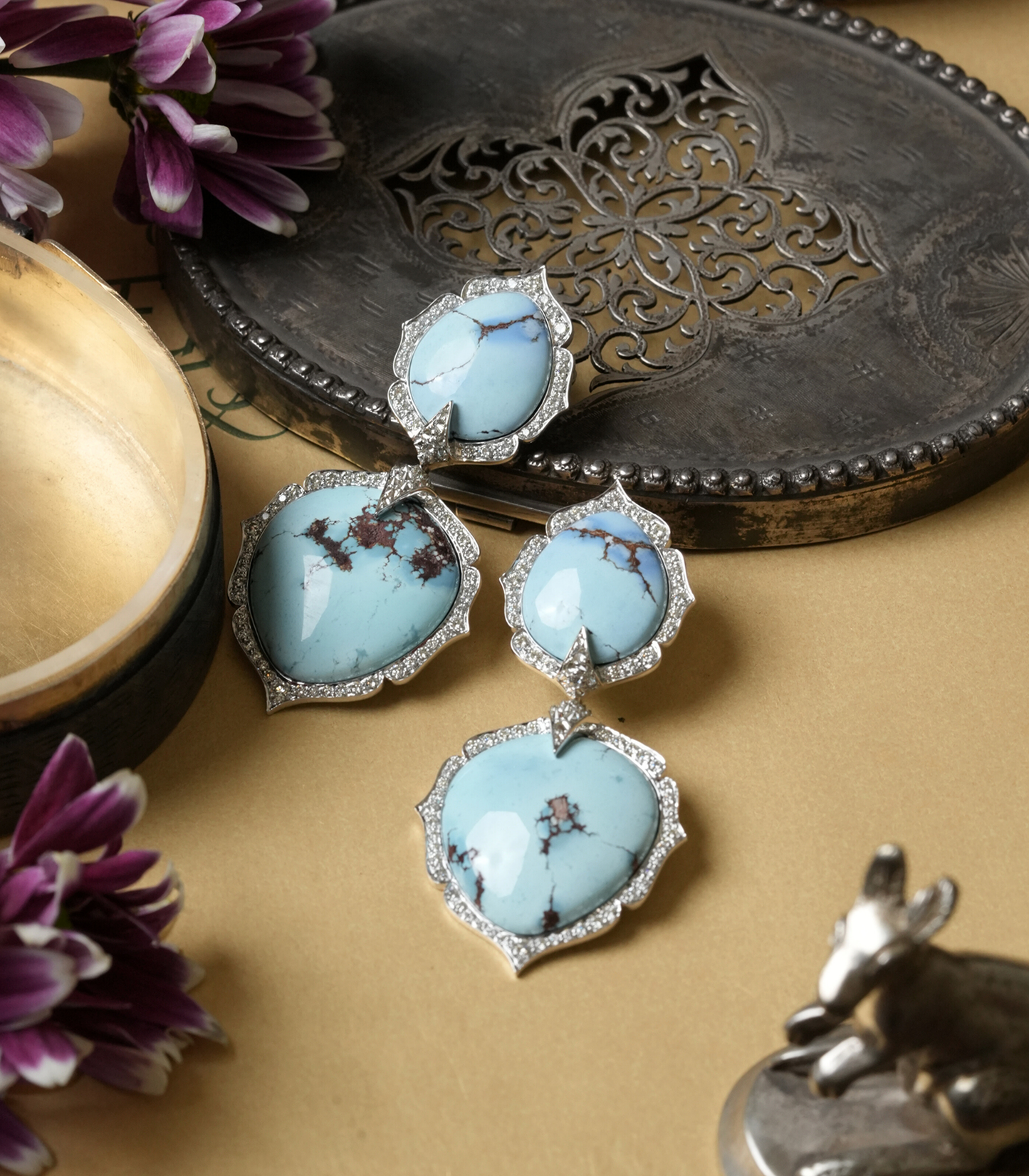 Turquoise Arches Earrings