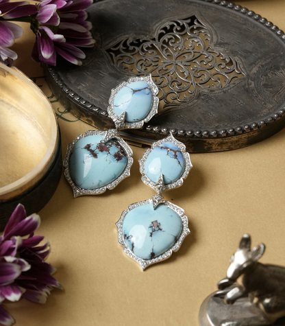 Turquoise Arches Earrings