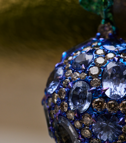 Sapphire Ball Earrings