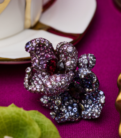 Sapphire Flower Ring