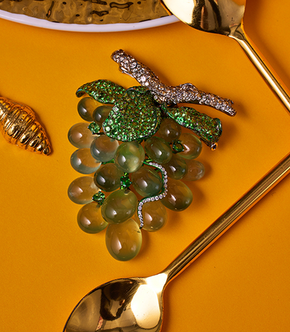 White Burgundy Anyone? Brooch