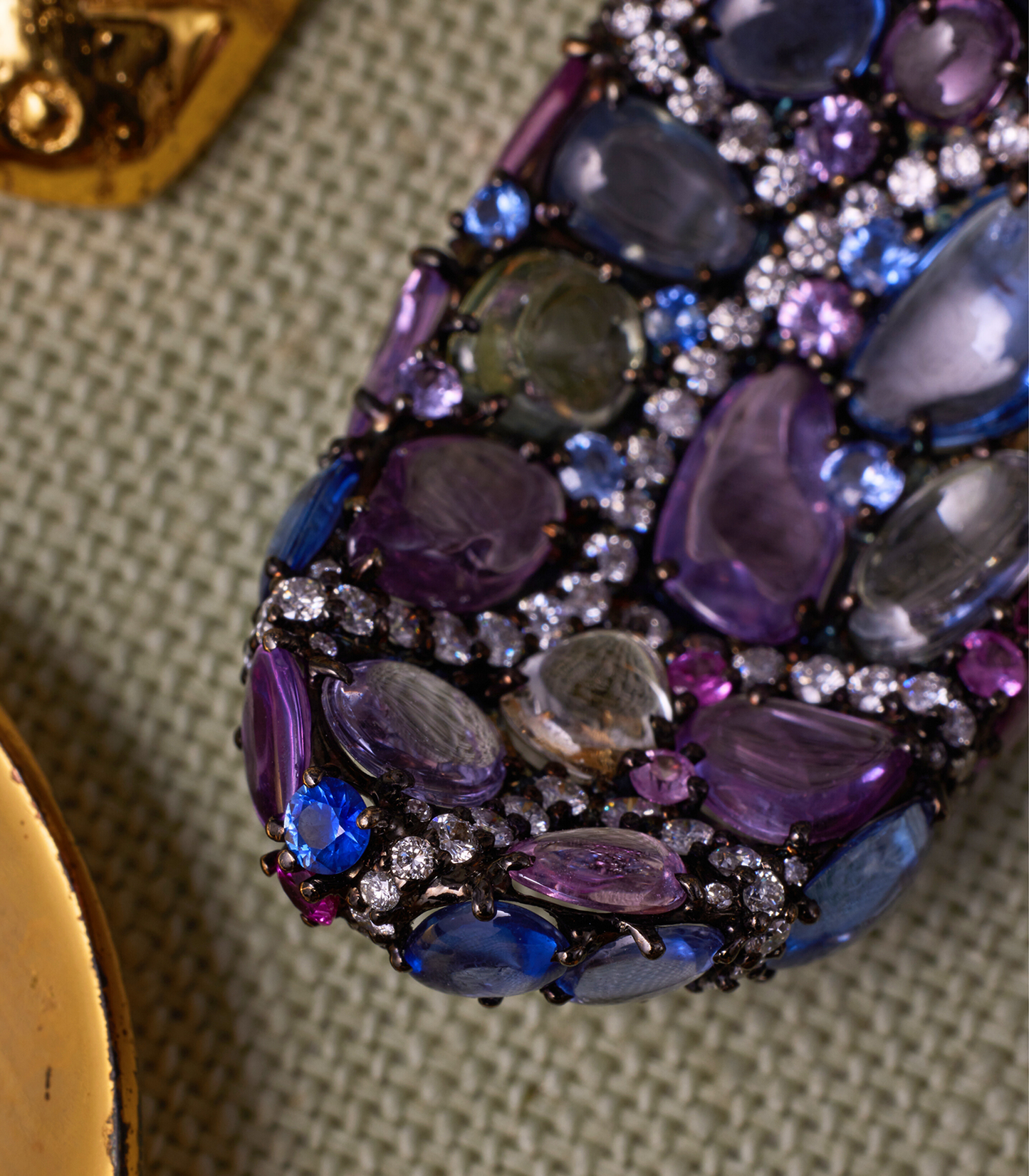 Multi Sapphire & Diamond Earrings