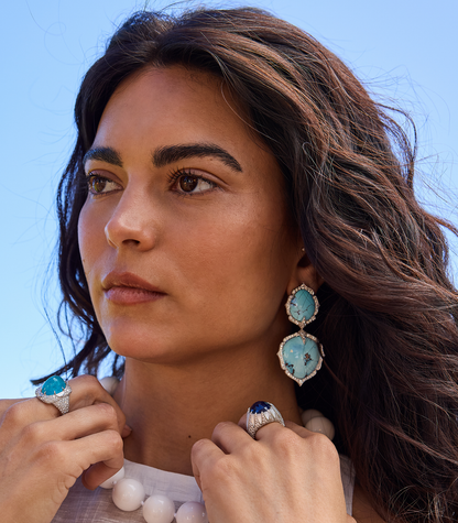 Turquoise Arches Earrings