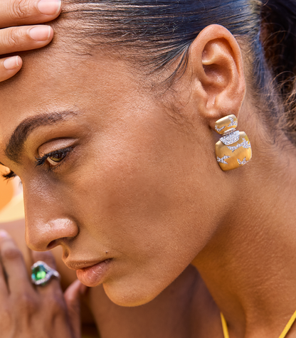Lightning In A Square Earrings