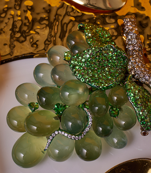 White Burgundy Anyone? Brooch