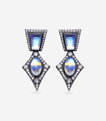 Blue Moonstone Earrings