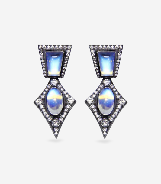Blue Moonstone Earrings