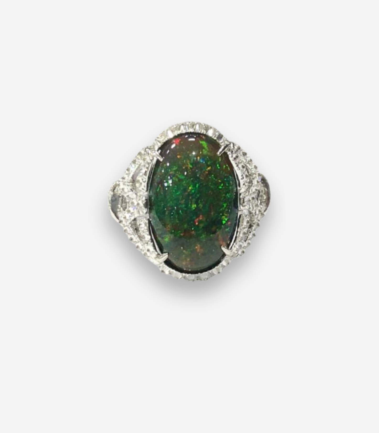 Asian Deco Signature Opal Ring