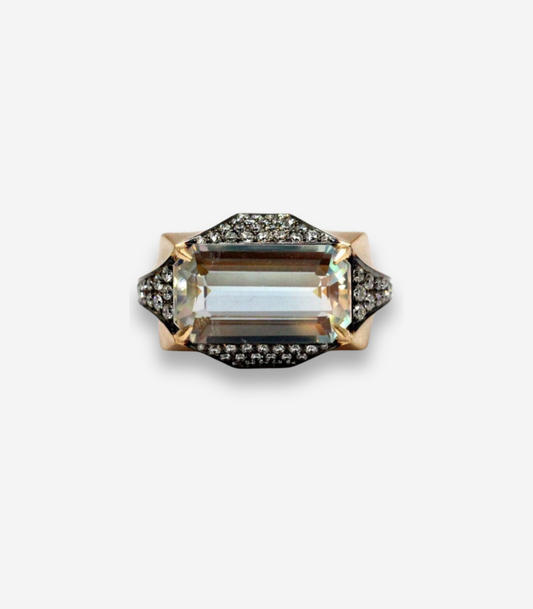 Enigma Faceted Moonstone Ring