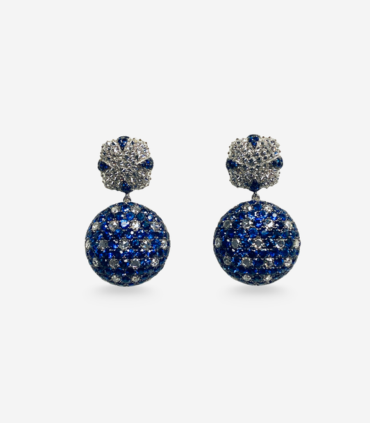 Diamond & Sapphire Earrings