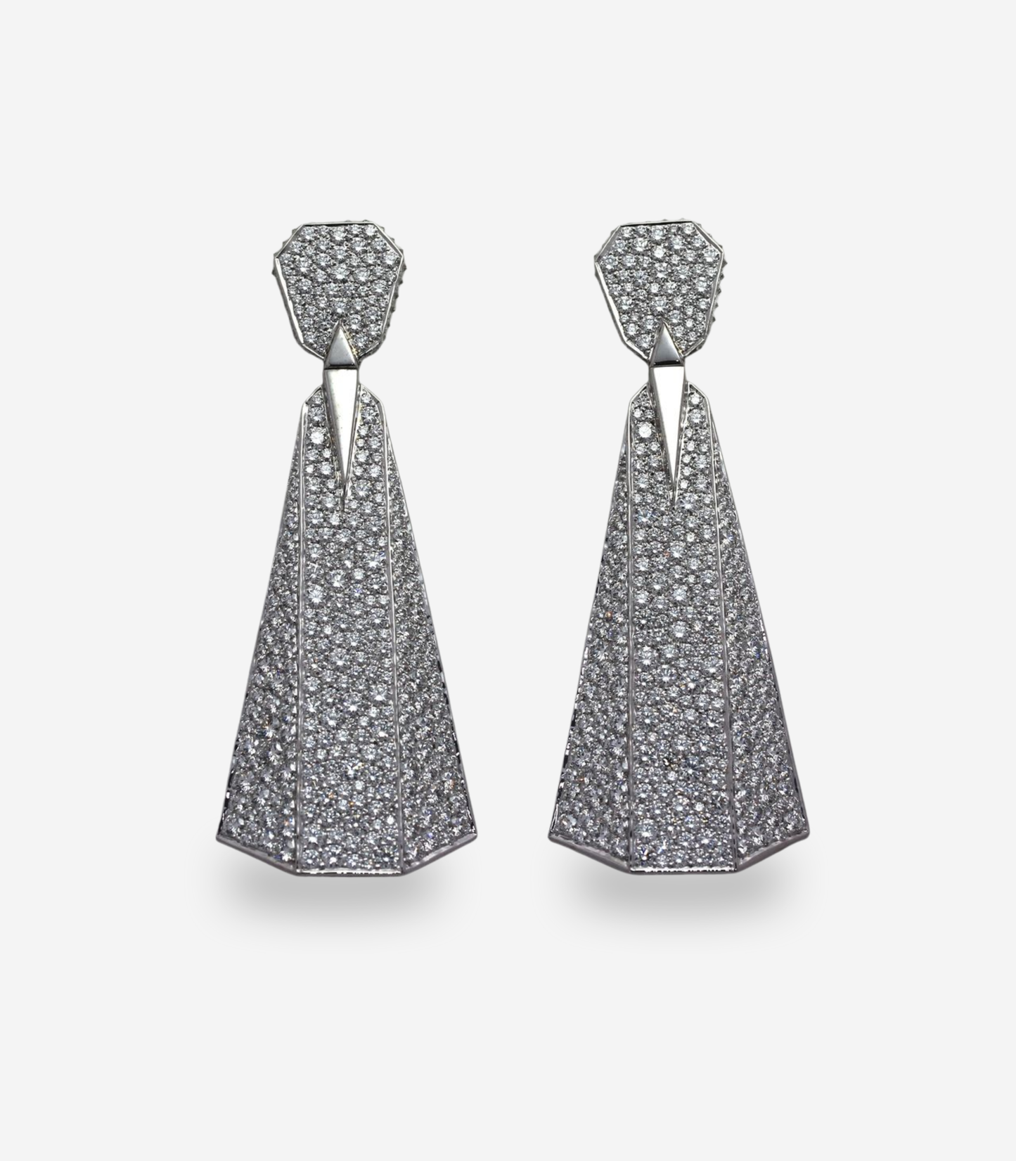 The Box Fold Diamond Earrings