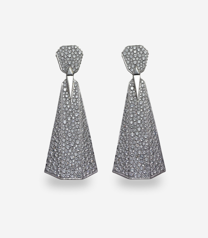The Box Fold Diamond Earrings
