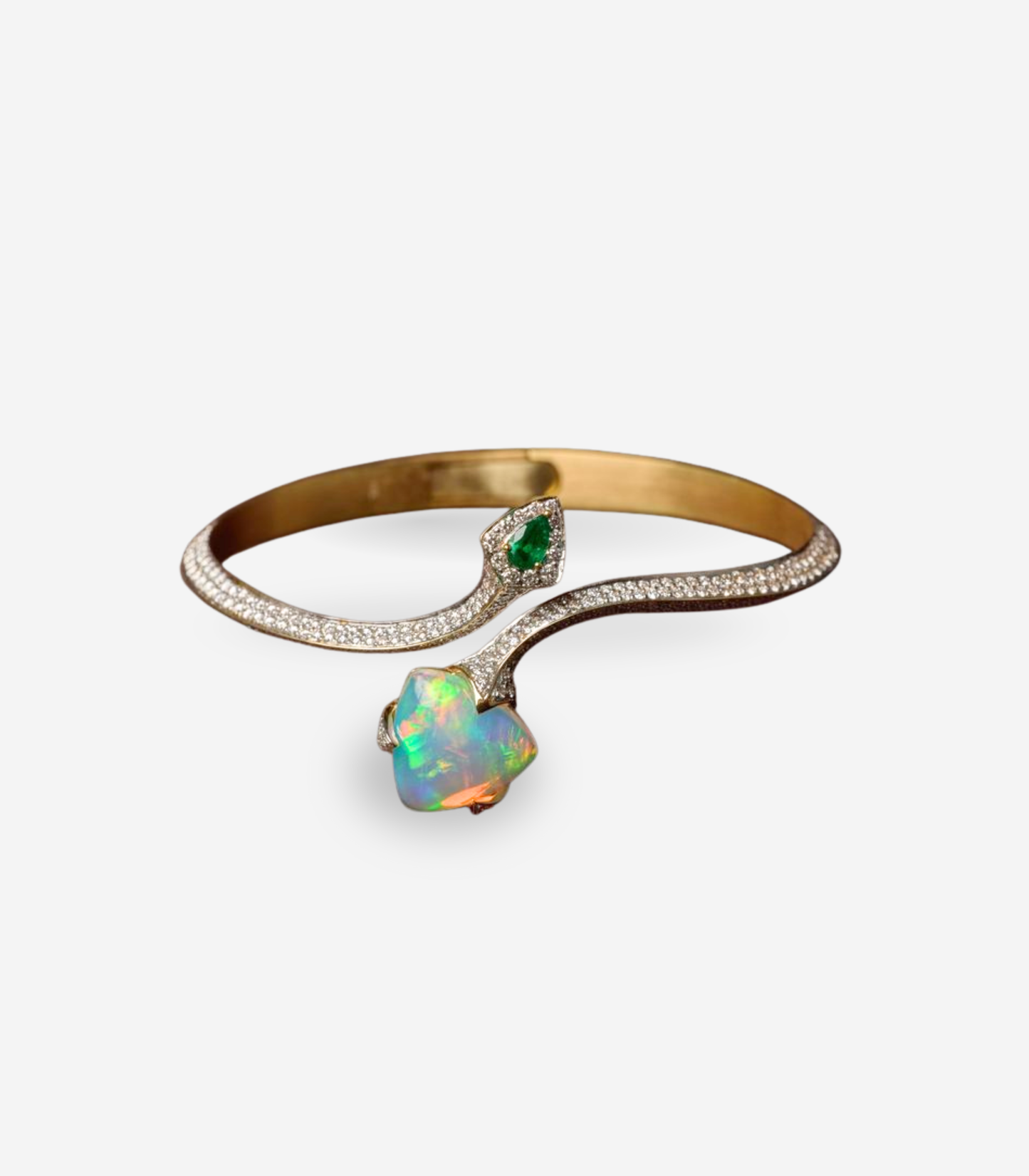 Opal & Emerald Bangle