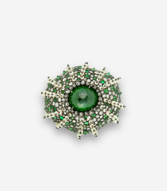 Demantoid Sea Urchin Ring