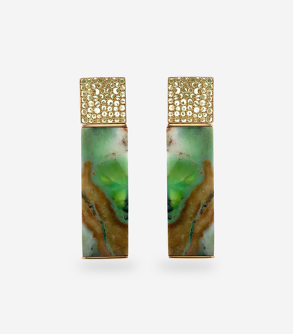 Opalwood & Tsavorite Earrings