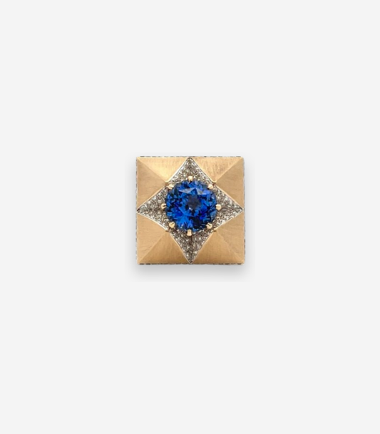 The Sapphire Fortune Teller Origami Ring