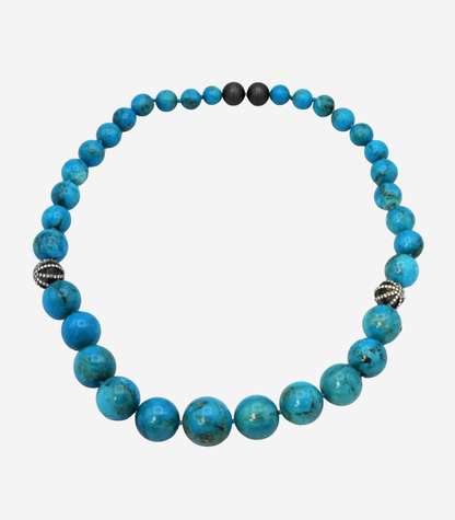 Natural Turquoise Necklace 13 to 28mm