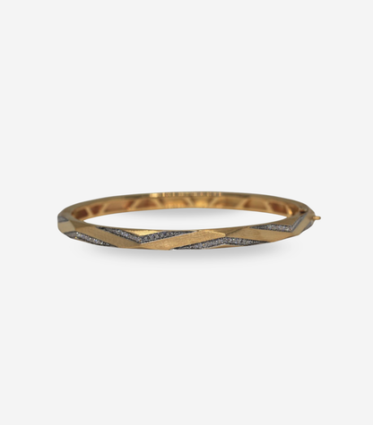Enigma Diamond Chevron Bangle