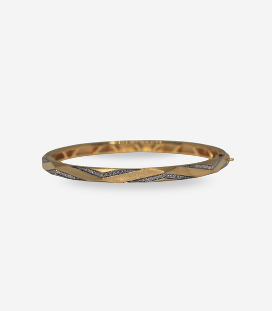 Enigma Diamond Chevron Bangle