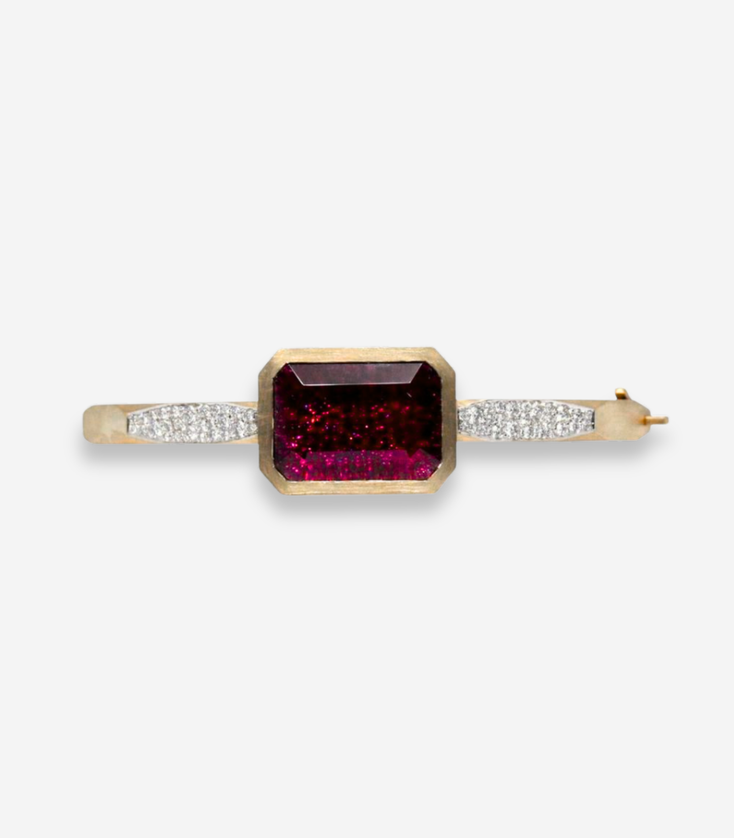 Enigma Rubellite Single Stone Bangle