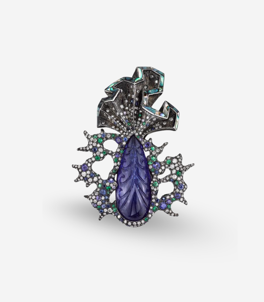 Tanzanite Fish Pendant