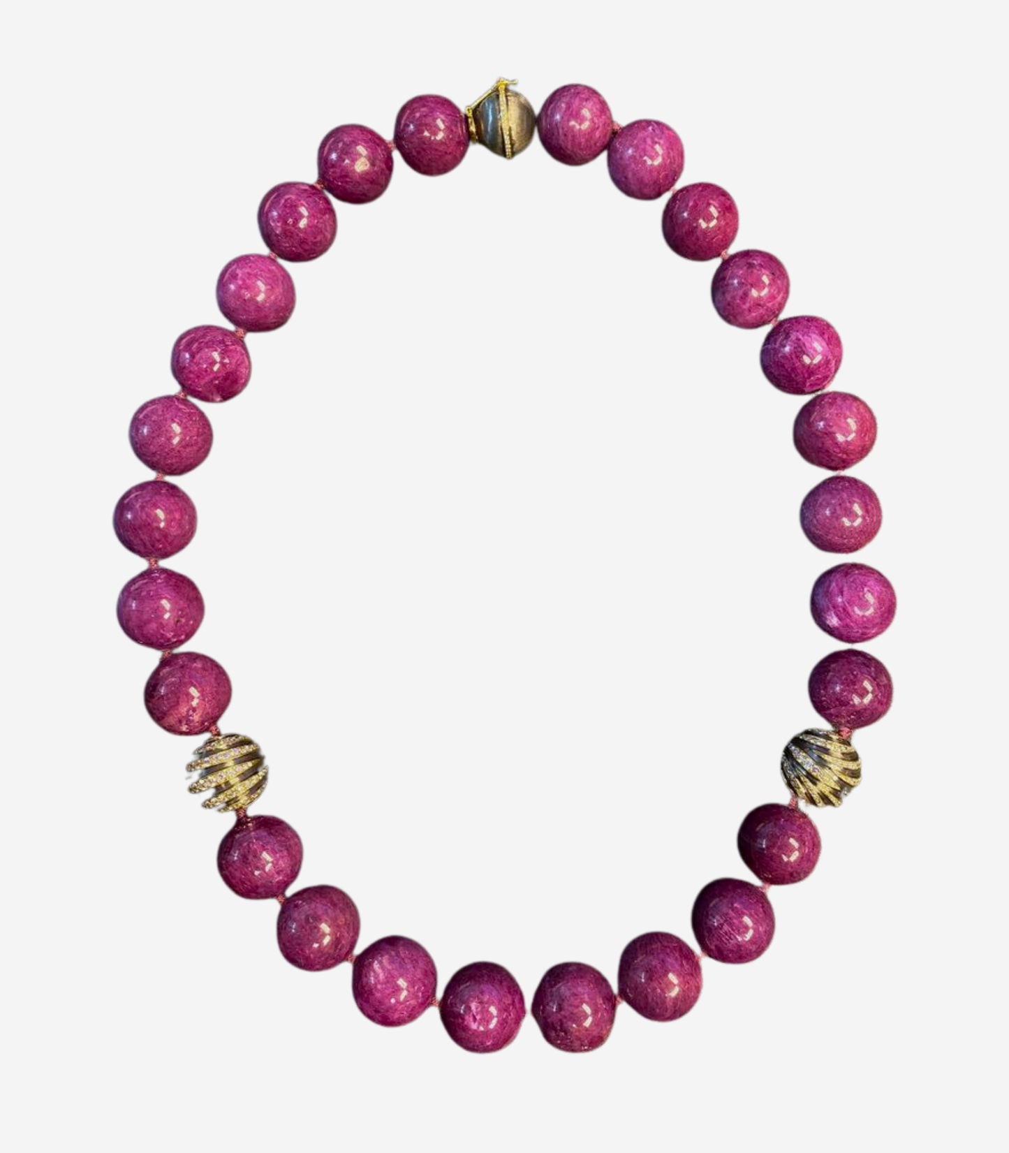 Ruby Necklace 19mm