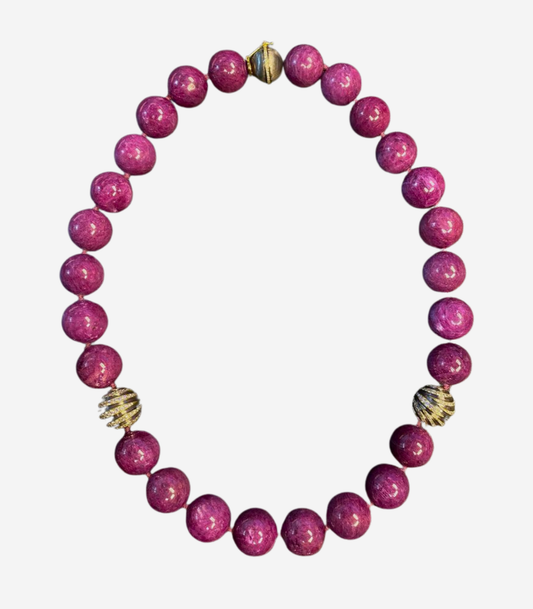 Ruby Necklace 19mm